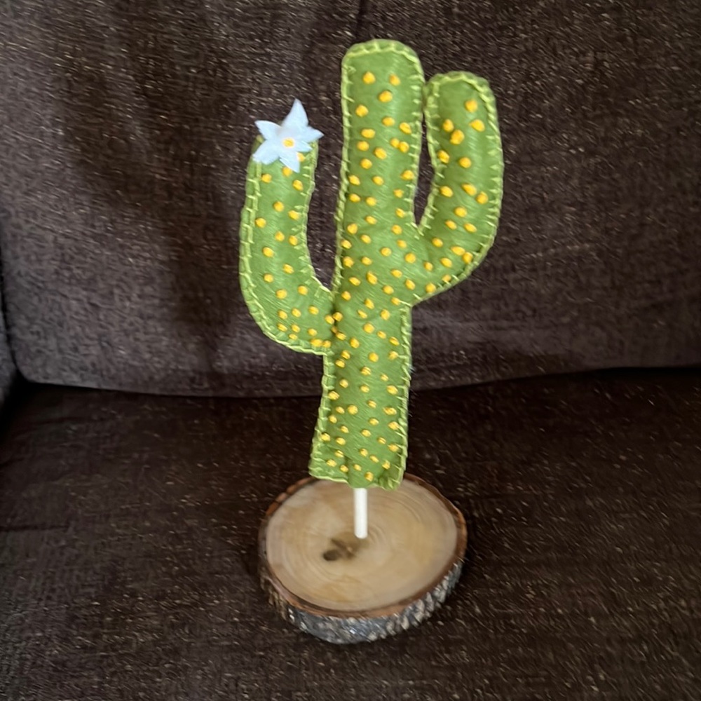 Cactus decoration felt